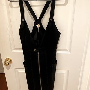 Diesel Wool Overall Zip Mini Dress